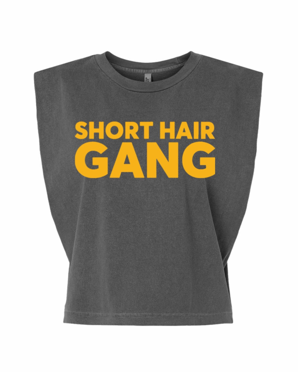 Short Hair Gang Muscle Tank Tee (Yellow)
