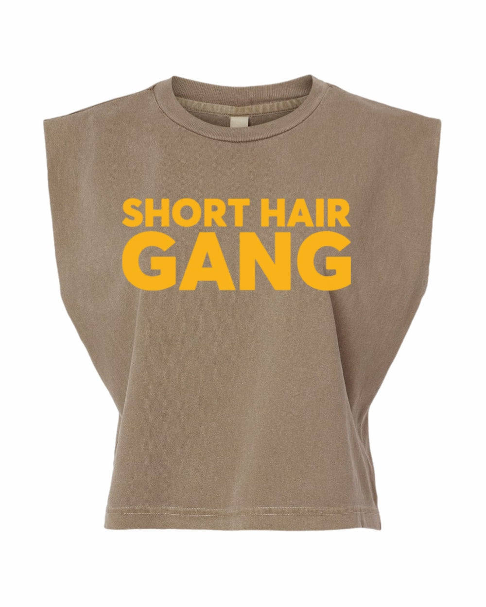 Short Hair Gang Muscle Tank Tee (Yellow)