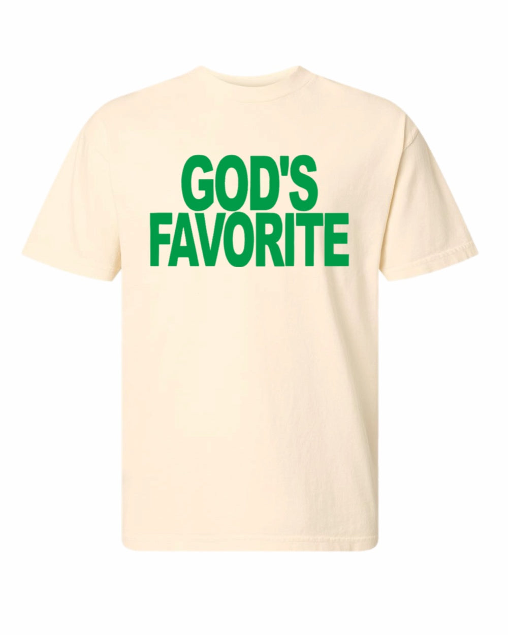 God's Favorite Heavy Weight Cotton Tee (Green)