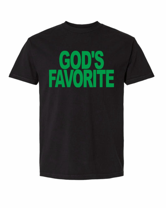 God's Favorite Heavy Weight Cotton Tee (Green)