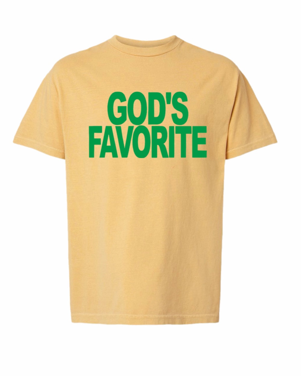 God's Favorite Heavy Weight Cotton Tee (Green)