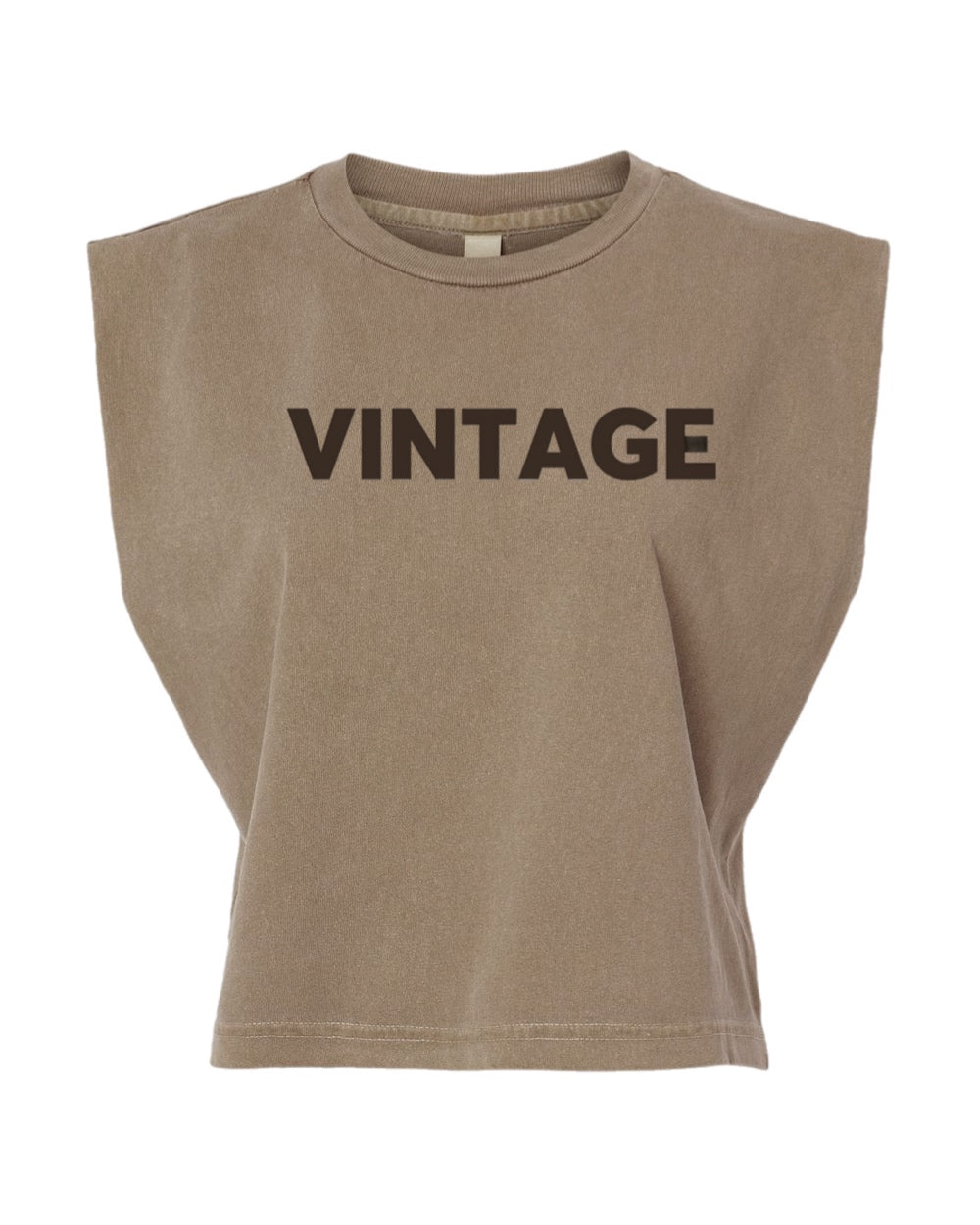 Vintage Muscle Tee ( Brown)