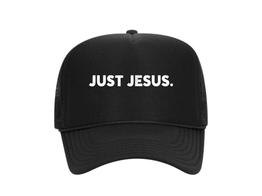 Just Jesus Trucker (White)