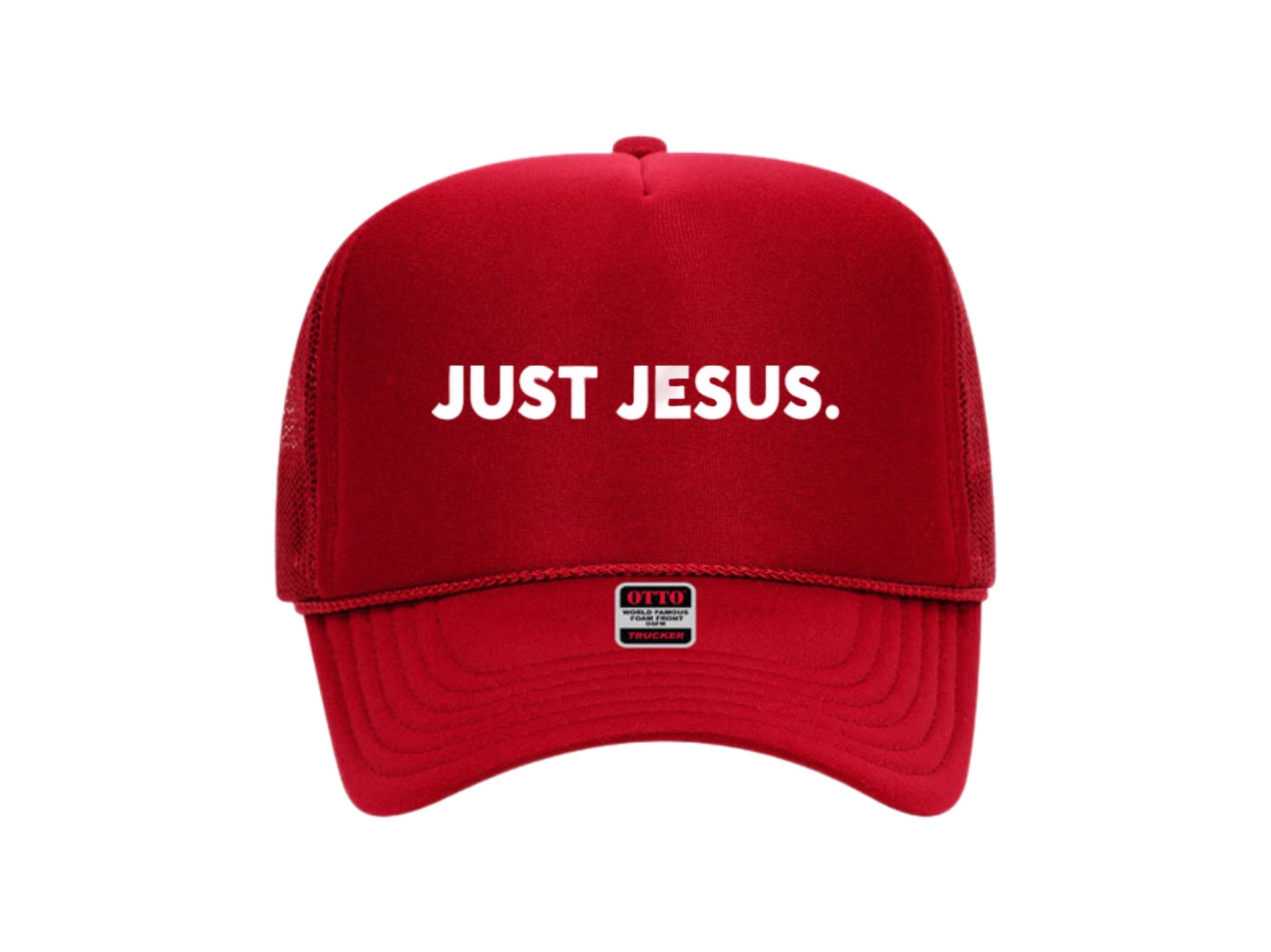 Just Jesus Trucker (White)