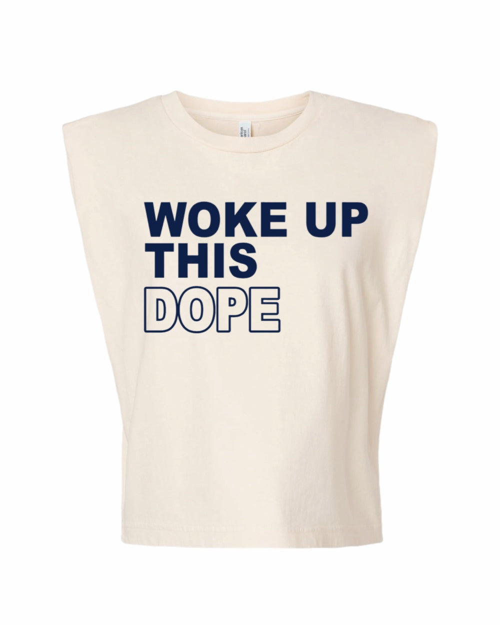 Woke up this Dope Muscle Tank Tee (Navy)