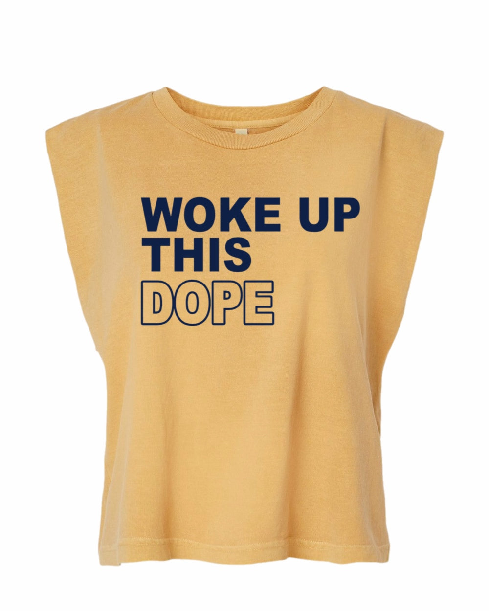 Woke up this Dope Muscle Tank Tee (Navy)