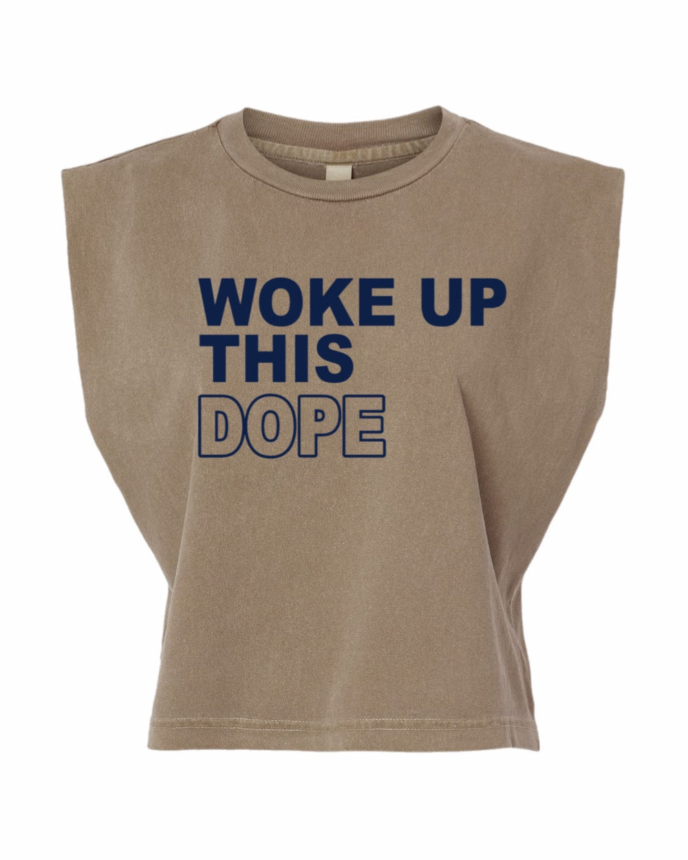 Woke up this Dope Muscle Tank Tee (Navy)