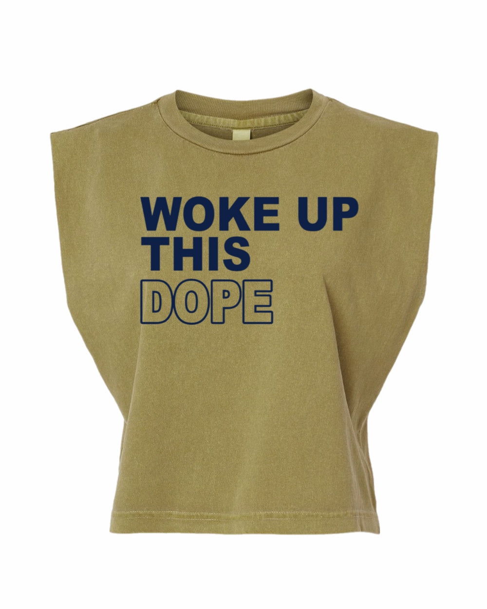 Woke up this Dope Muscle Tank Tee (Navy)