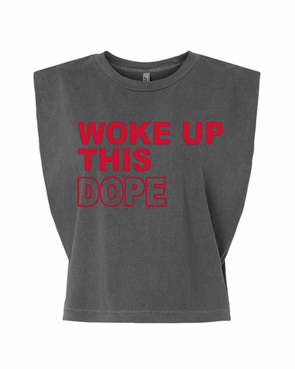 Woke up this Dope Muscle Tank Tee (Red)