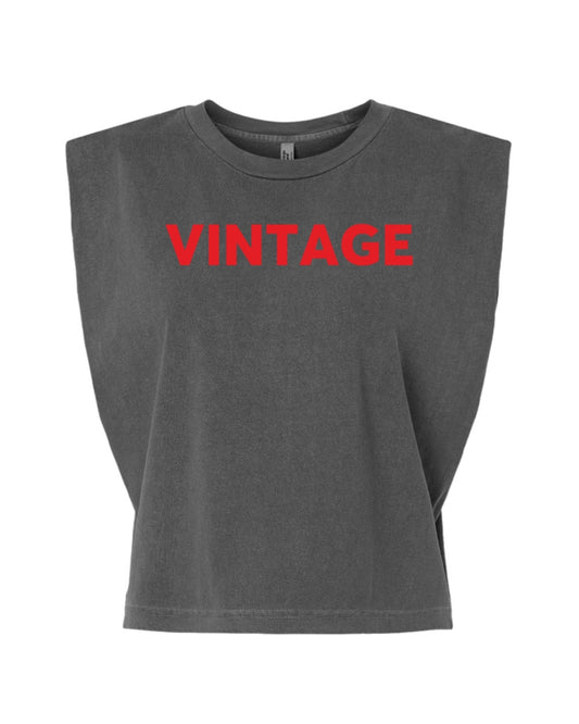 Vintage Muscle Tee ( Red)