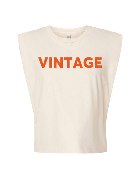 Vintage Muscle Tee (Orange)