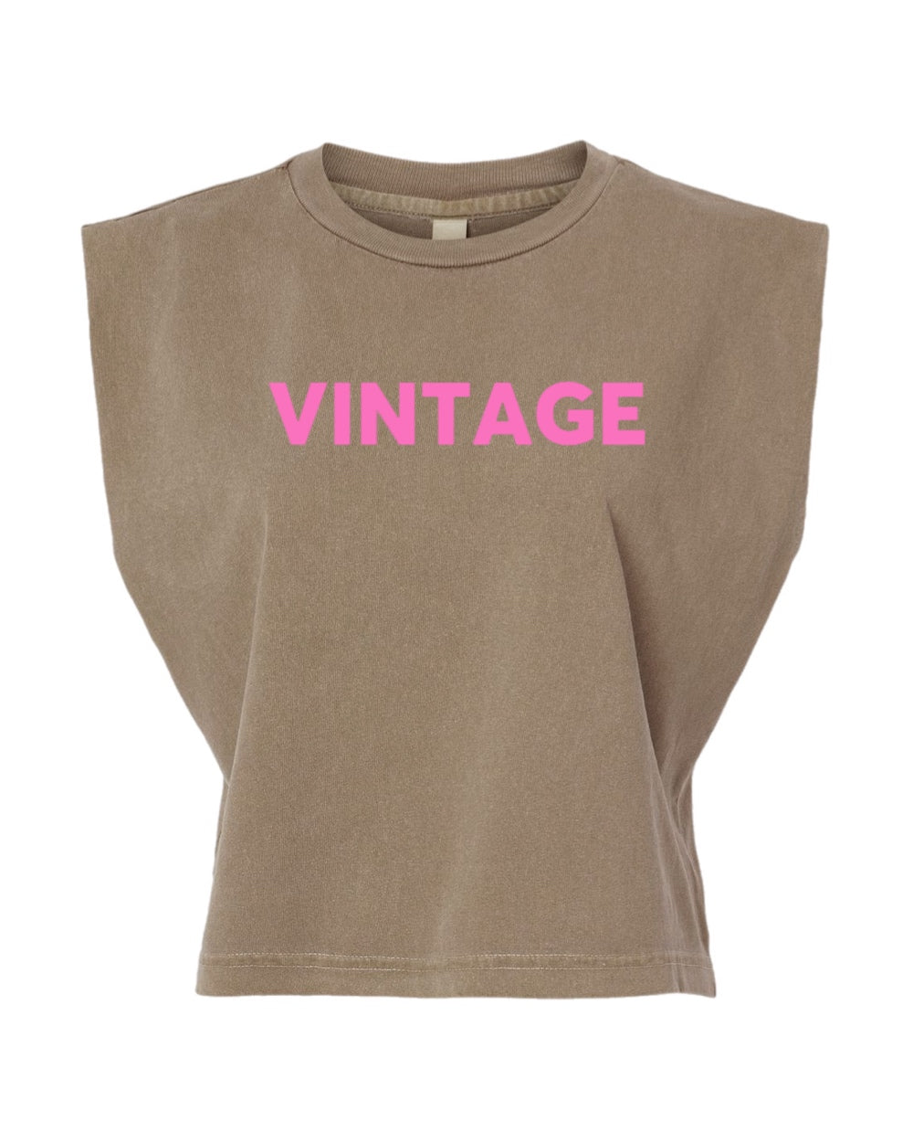 Vintage Muscle Tank (Pink)