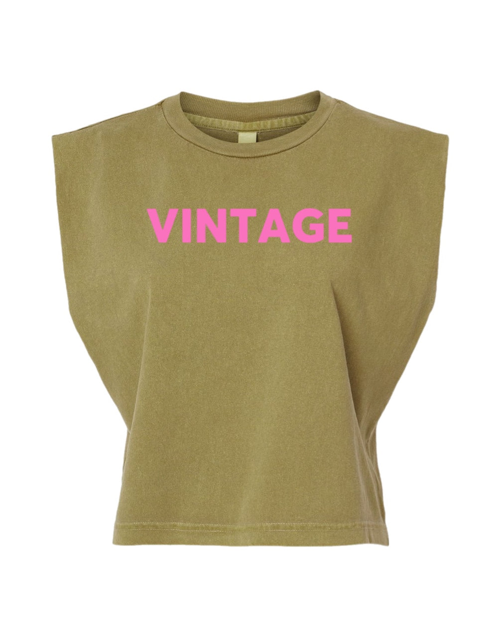 Vintage Muscle Tank (Pink)
