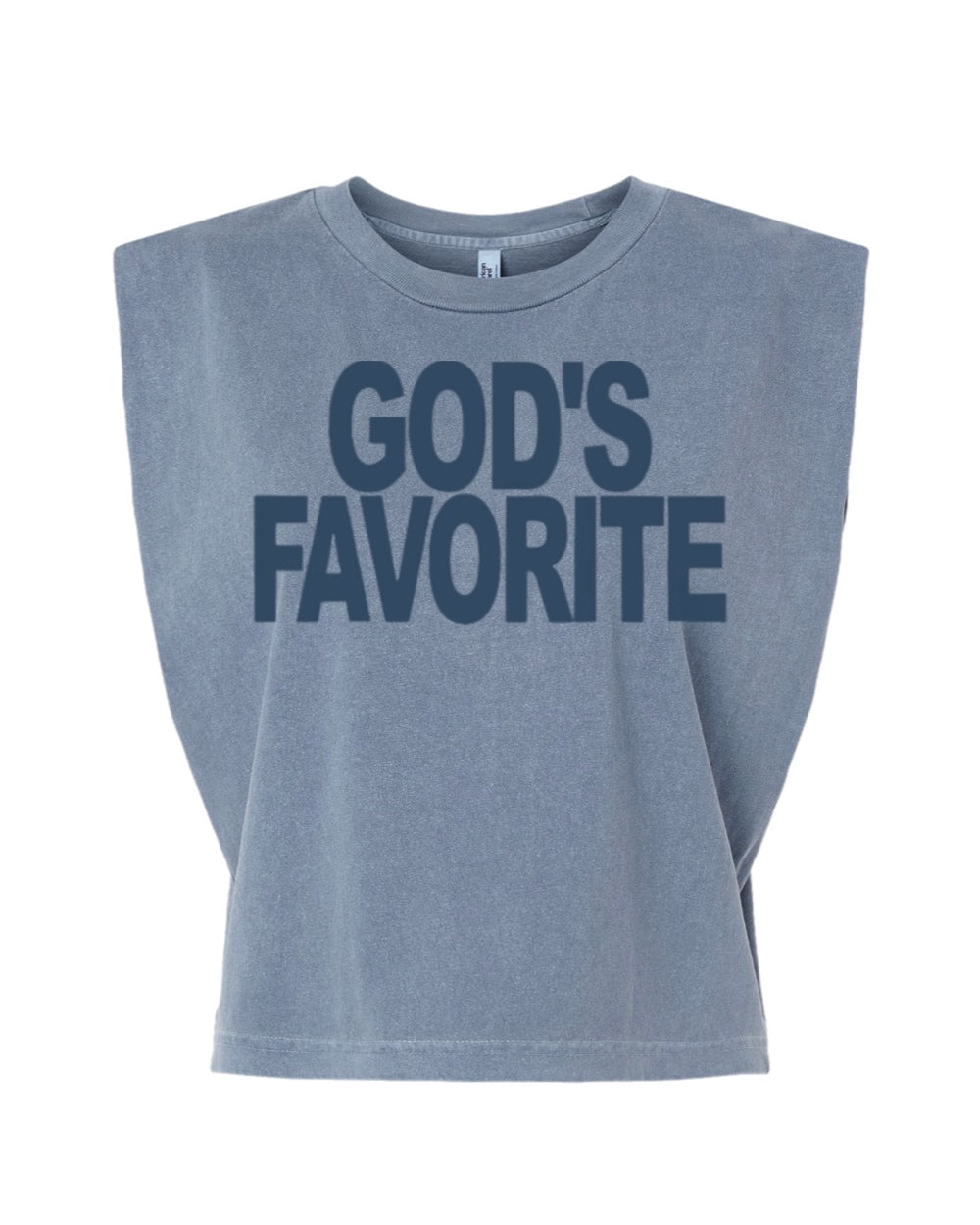 God's Favorite Muscle Tee ( Midnight Blue)