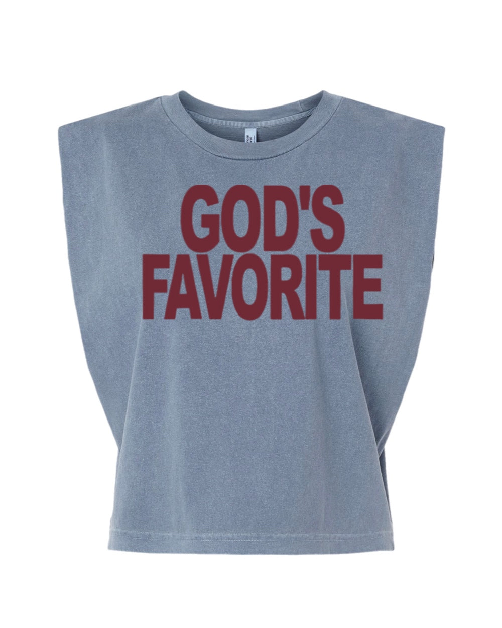 God's Favorite Muscle Tee ( Maroon)