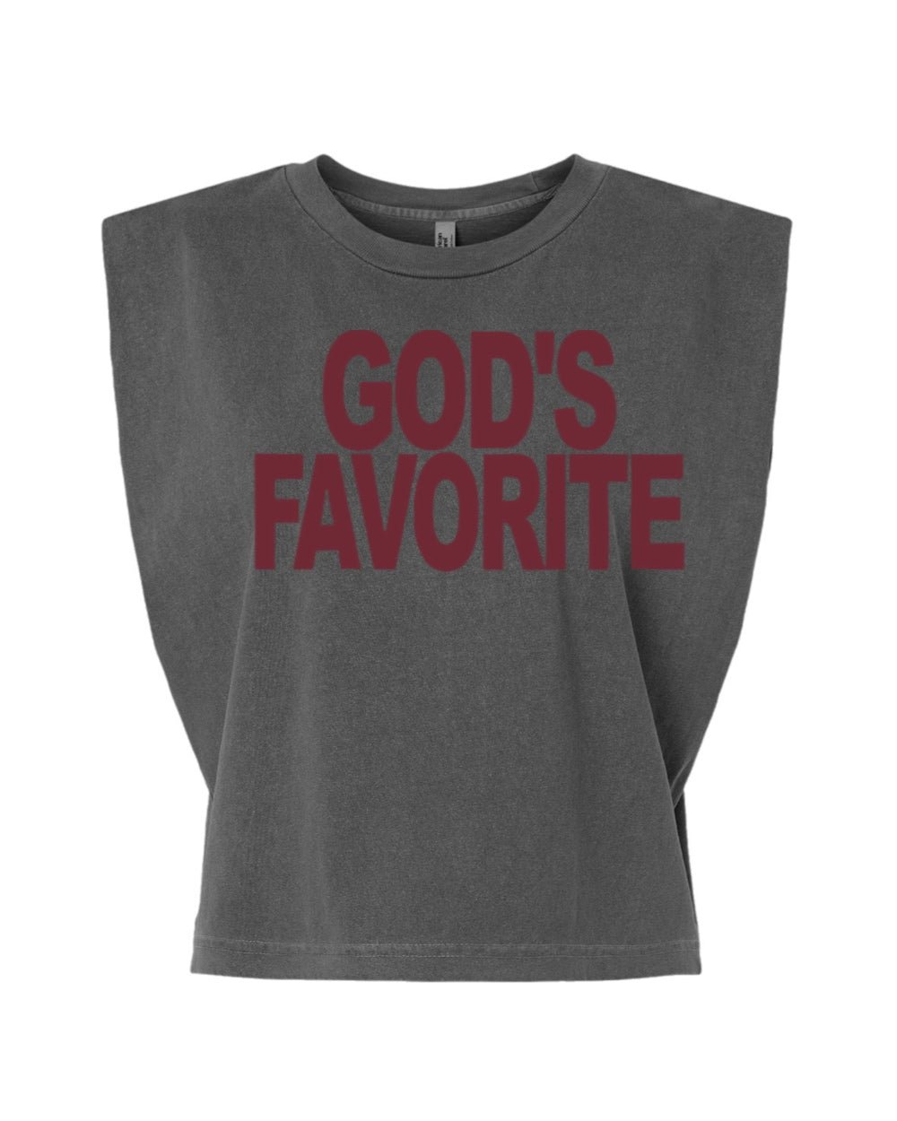 God's Favorite Muscle Tee ( Maroon)