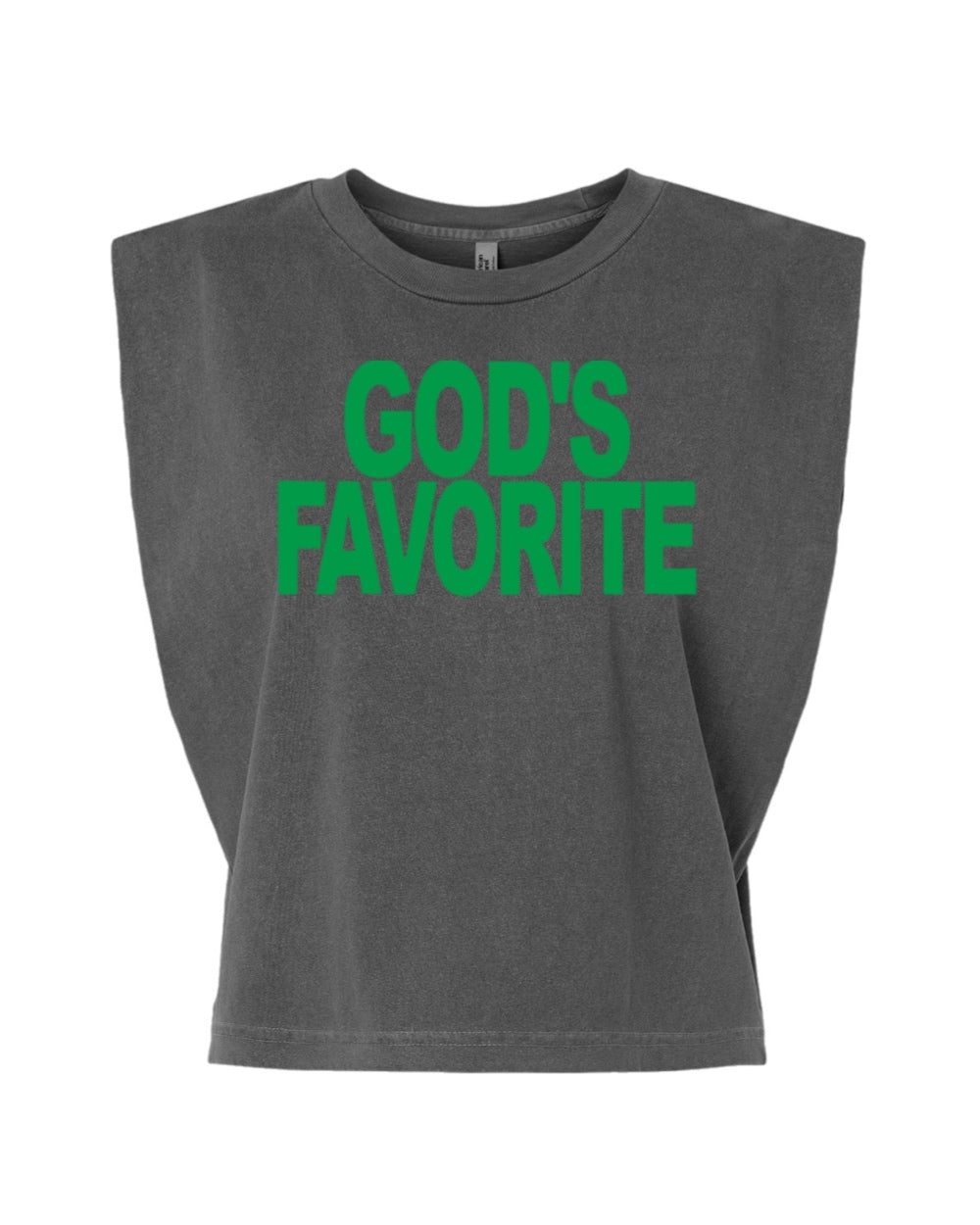 God's Favorite Muscle Tee (Green)