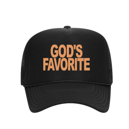 God's Favorite Trucker Hat (Tan)
