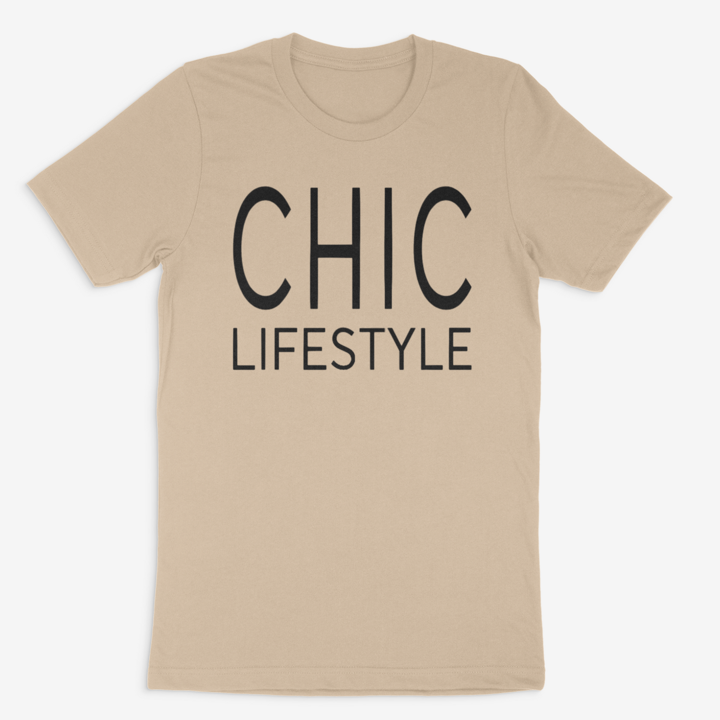 Chic Lifestyle Tee ( Black)