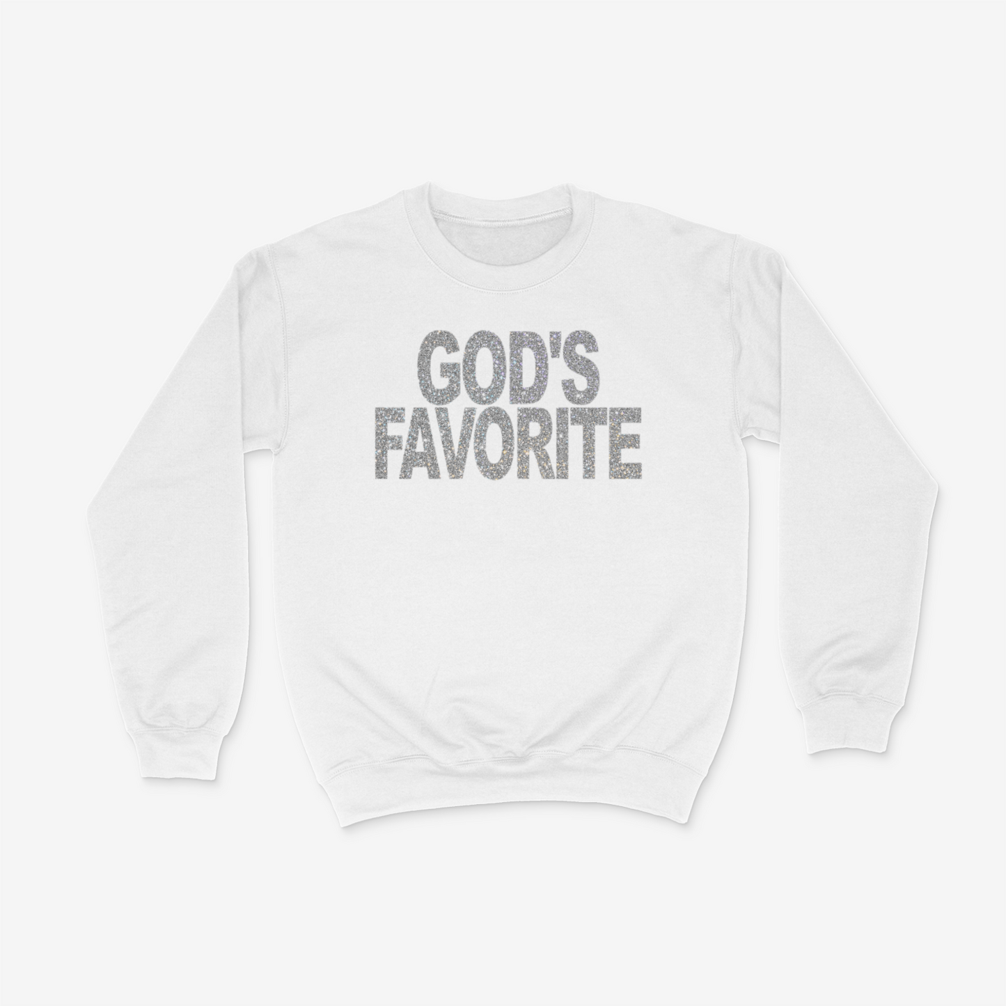 God's Favorite (Sparkling Silver) Crewneck