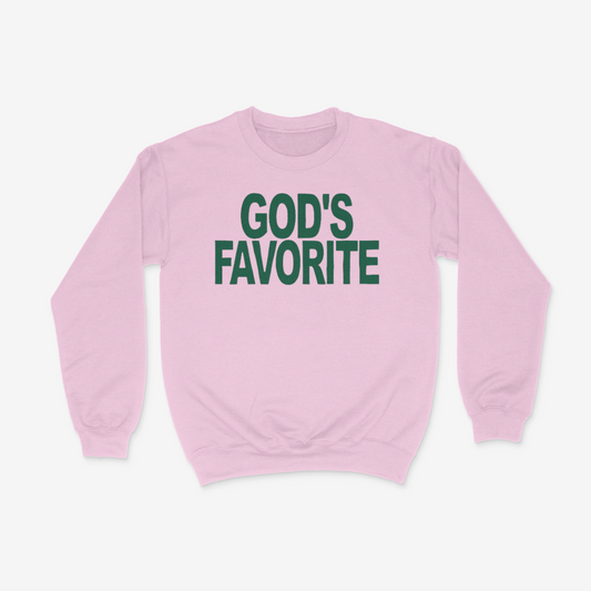 God's Favorite Bold (Dark Green) Crewneck