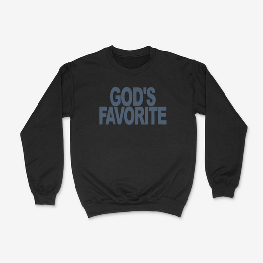 God's Favorite Crewneck ( Midnight Blue)