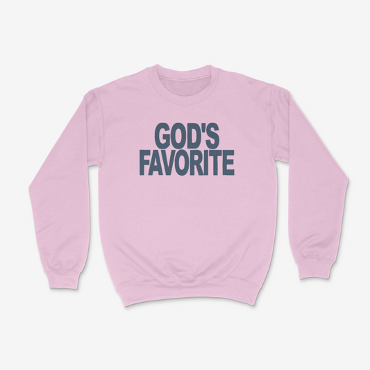 God's Favorite Crewneck ( Midnight Blue)
