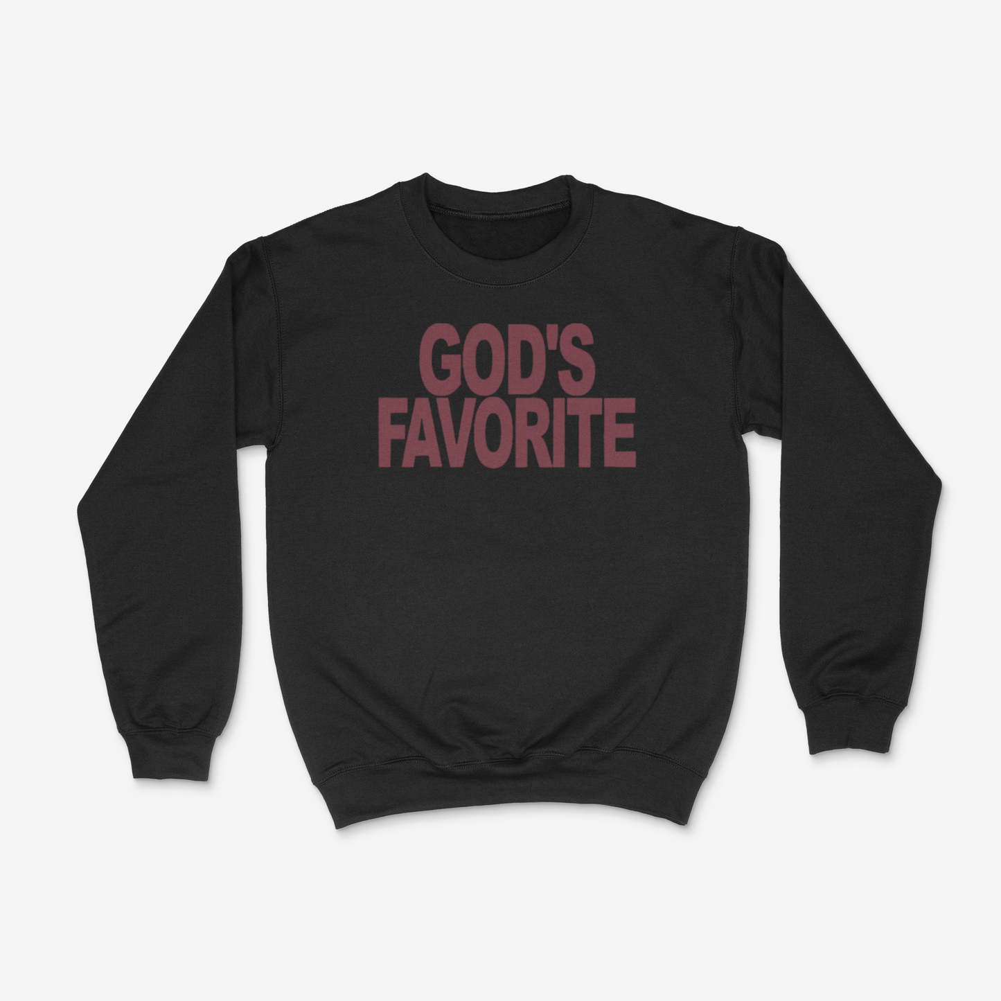 God's Favorite Crewneck ( Maroon)