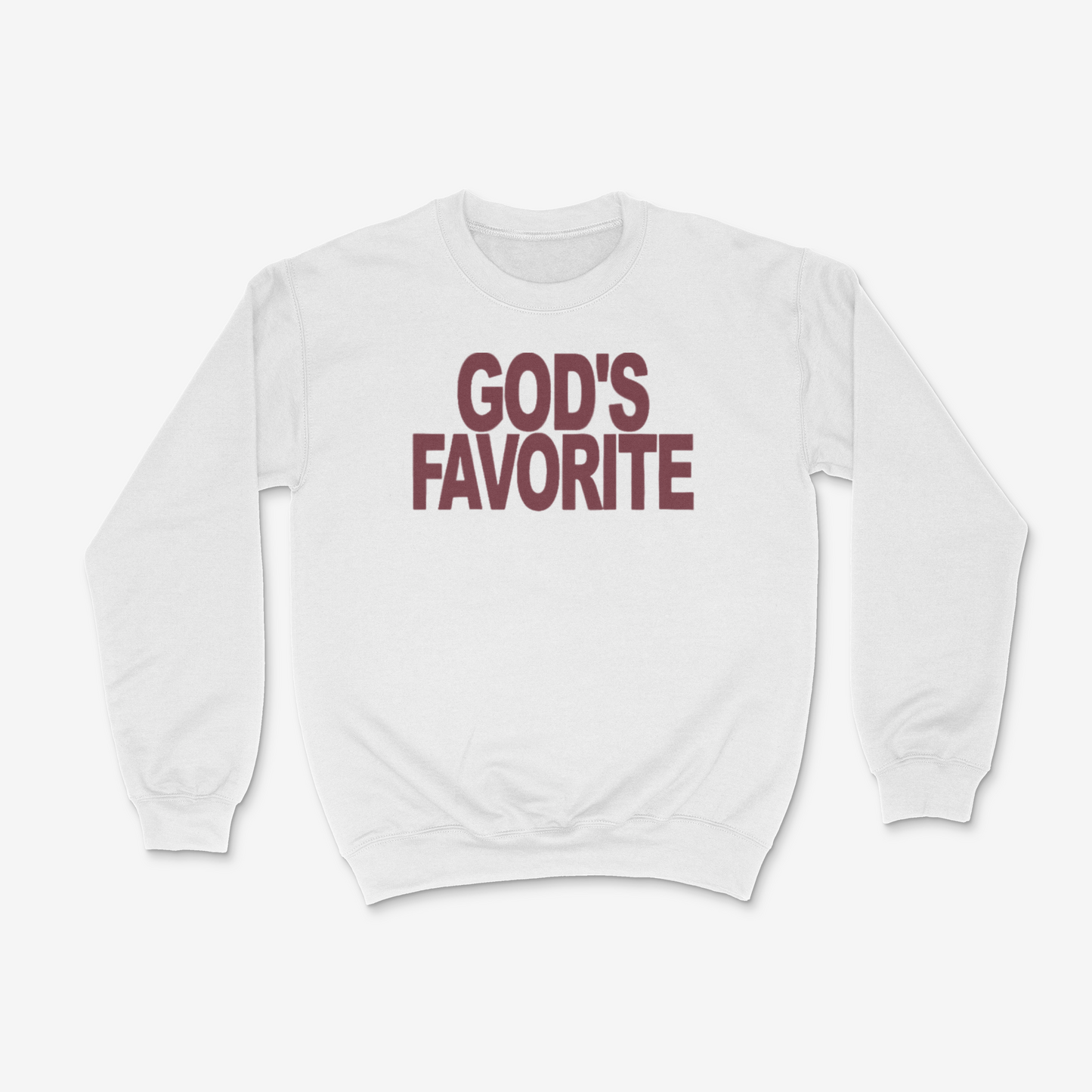 God's Favorite Crewneck ( Maroon)