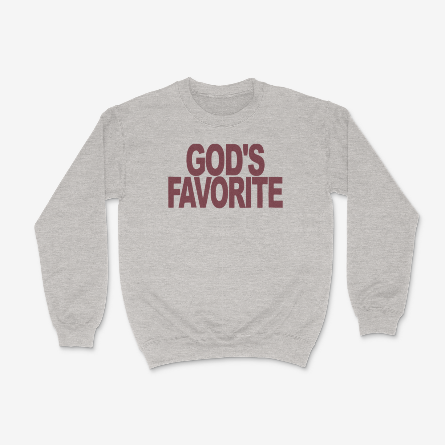 God's Favorite Crewneck ( Maroon)