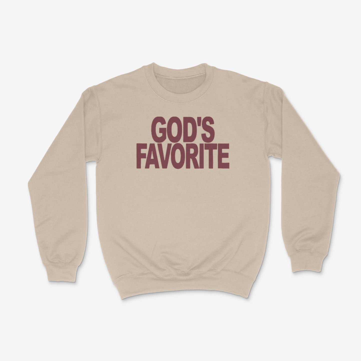 God's Favorite Crewneck ( Maroon)
