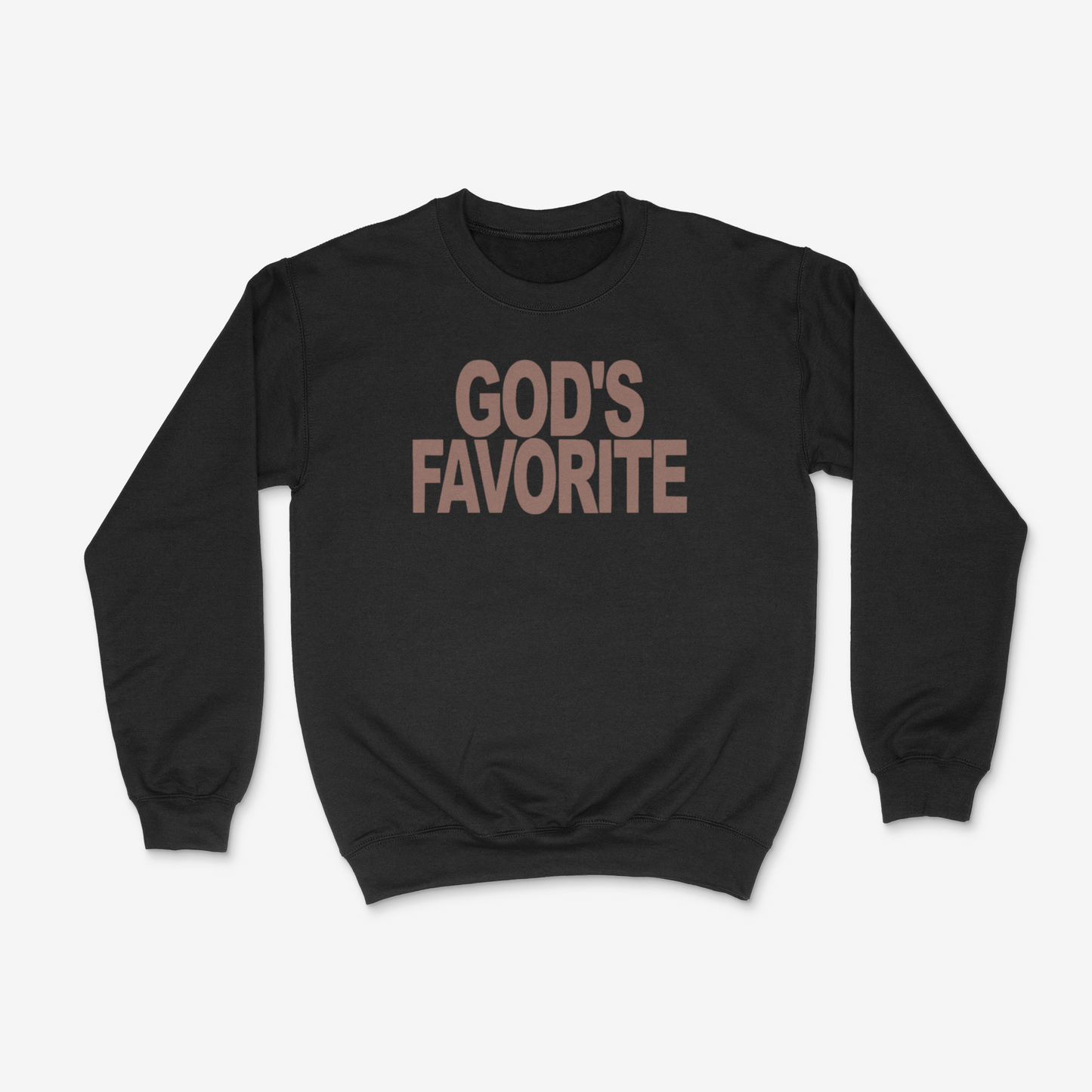God's Favorite Crewneck (Brown)(PUFF)