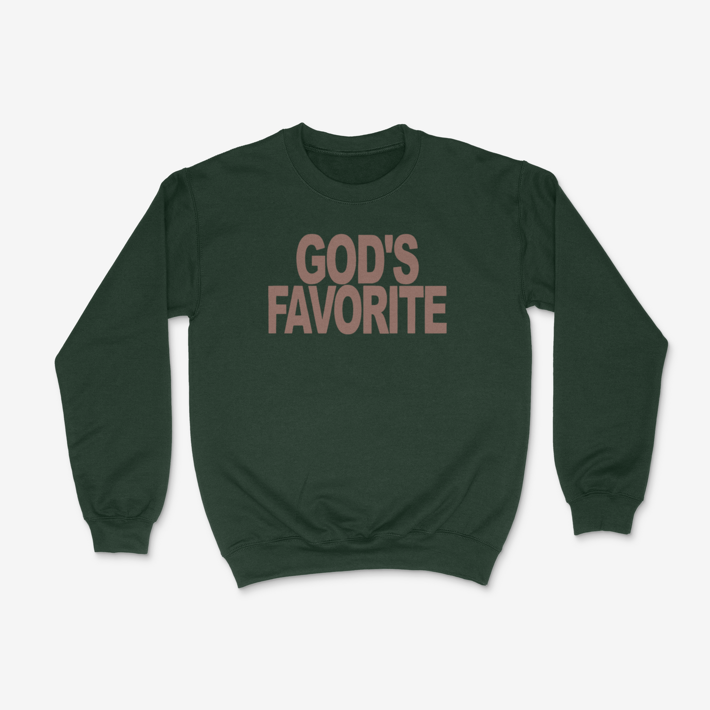 God's Favorite Crewneck (Brown)(PUFF)