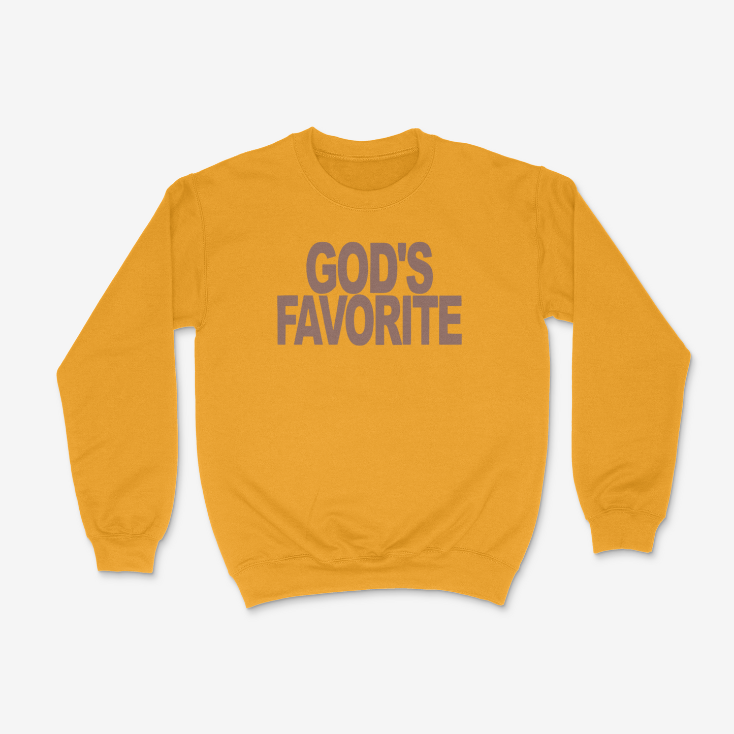 God's Favorite Crewneck (Brown)(PUFF)