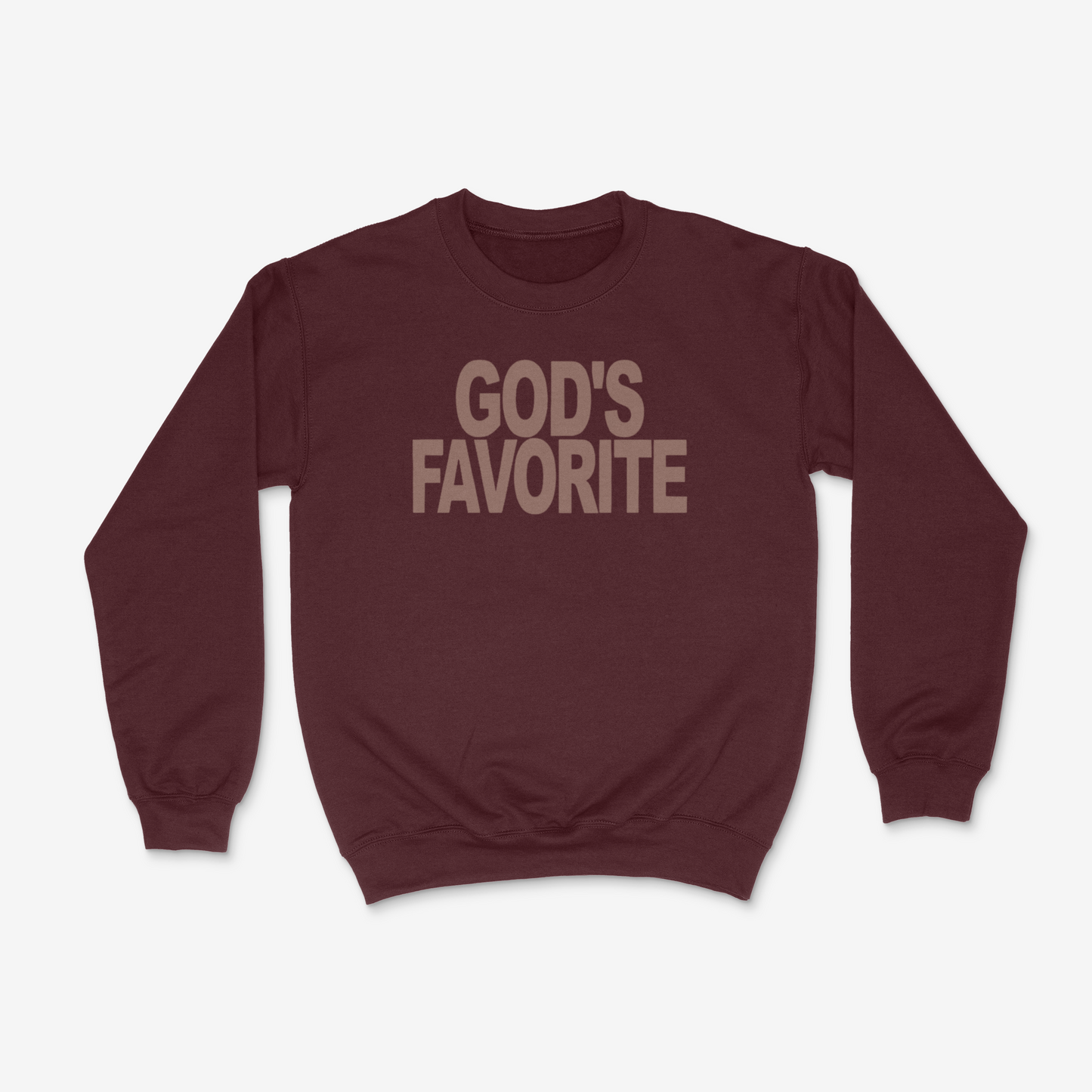 God's Favorite Crewneck (Brown)(PUFF)