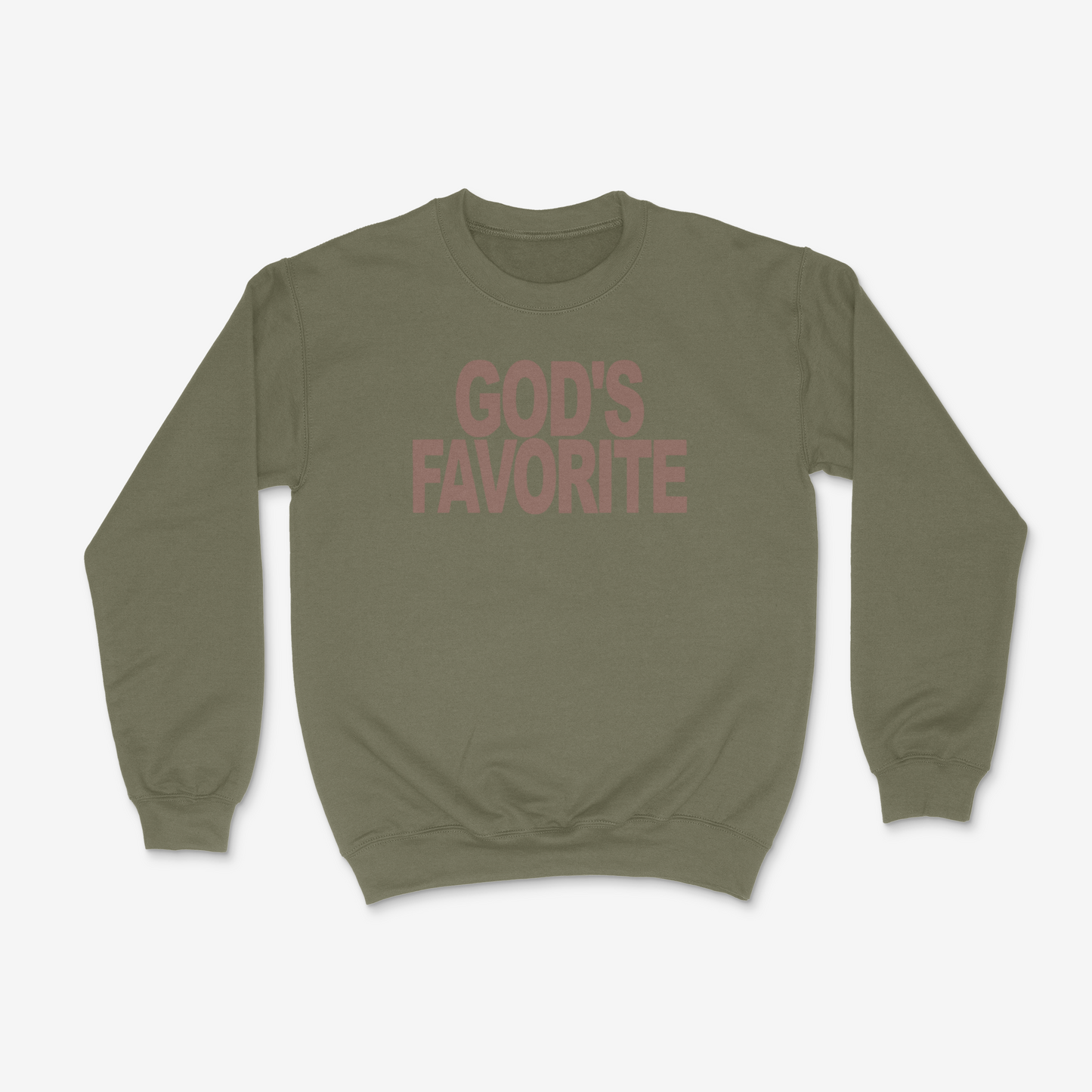 God's Favorite Crewneck (Brown)(PUFF)