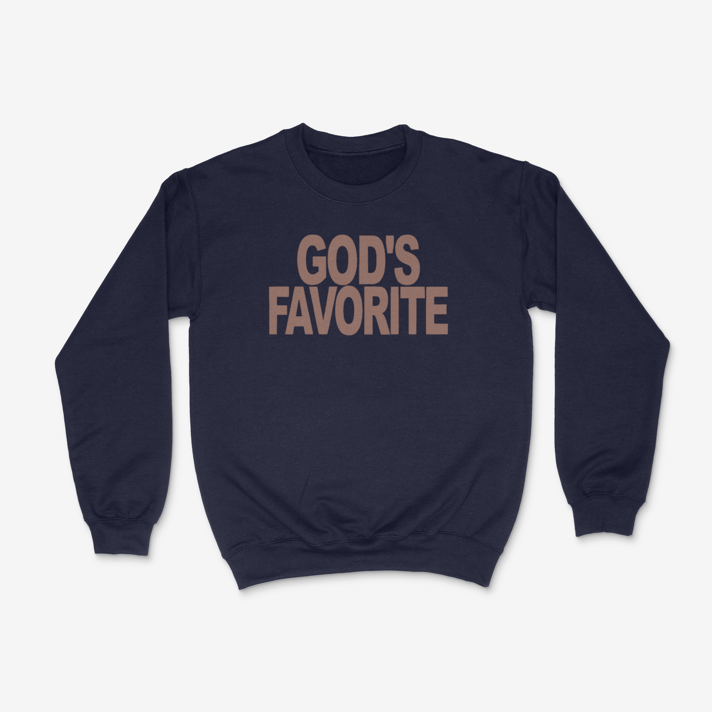 God's Favorite Crewneck (Brown)(PUFF)