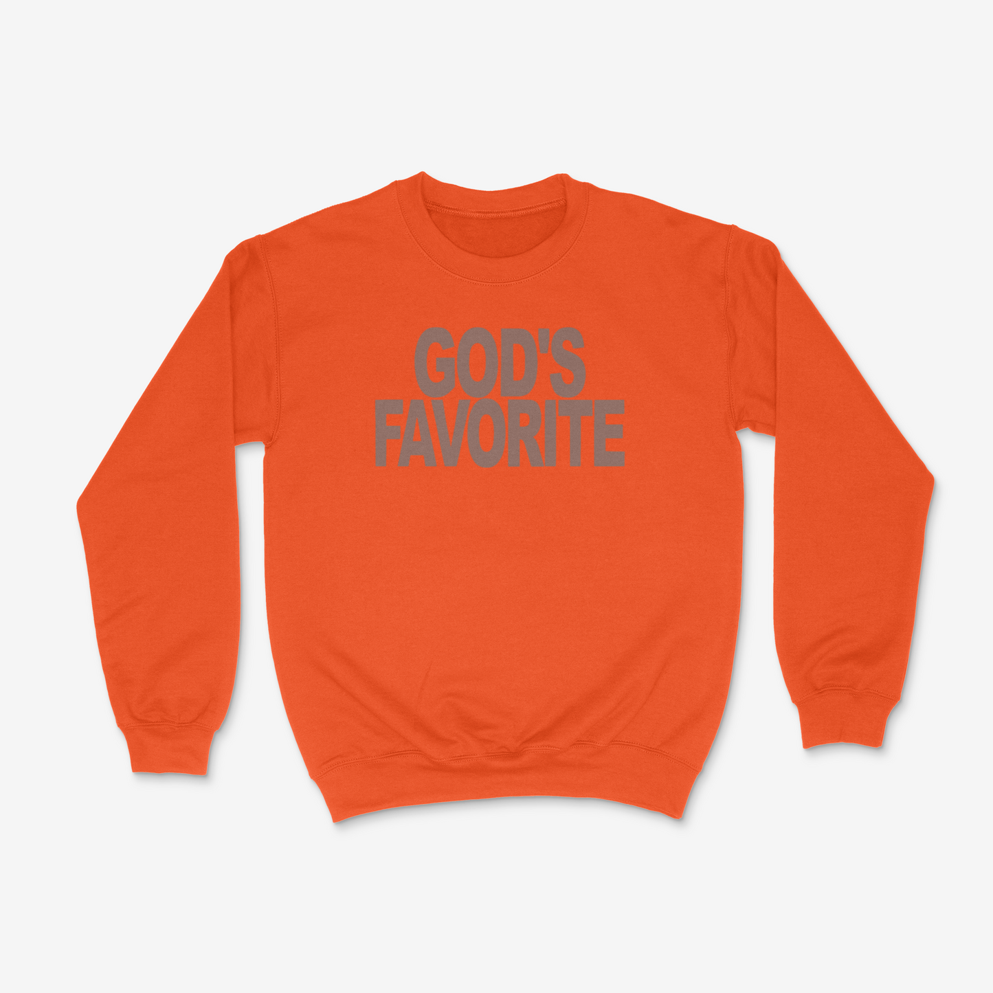 God's Favorite Crewneck (Brown)(PUFF)