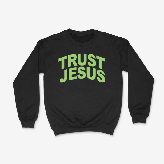 Trust Jesus Crewneck (Light Green)