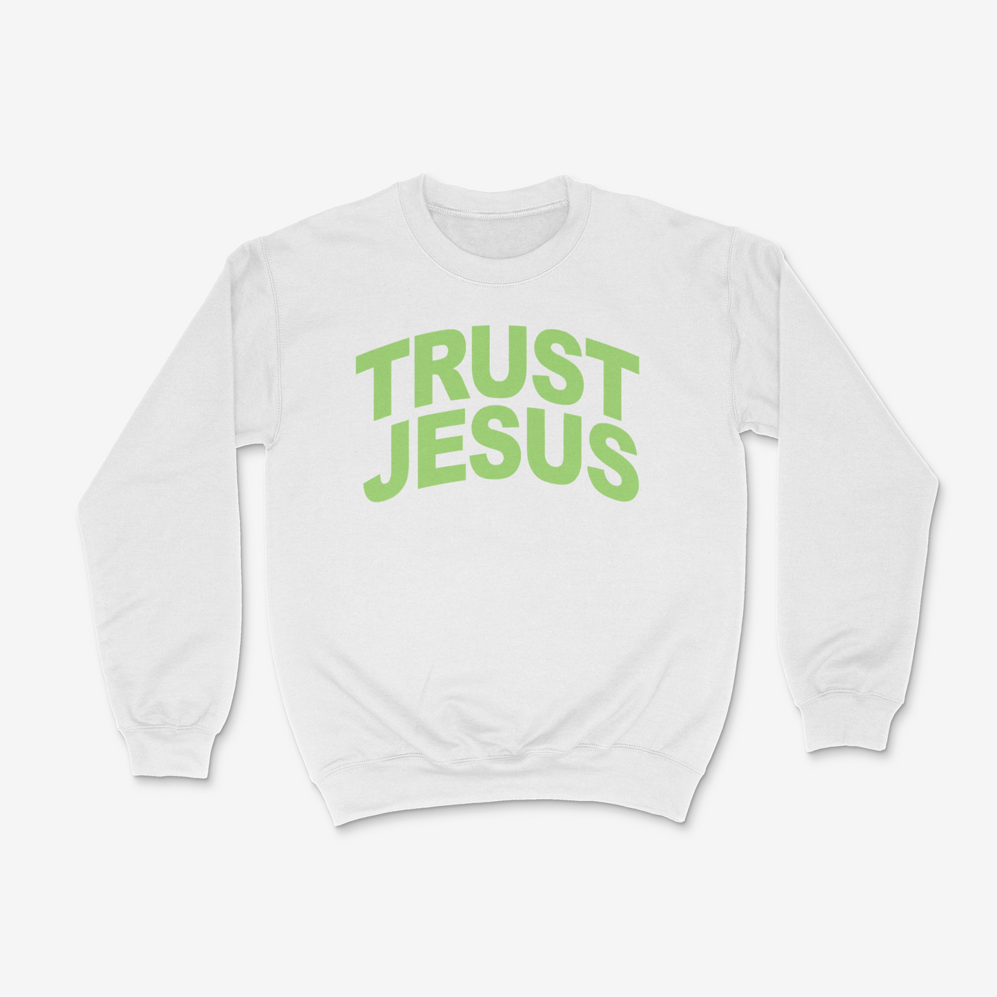 Trust Jesus Crewneck (Light Green)
