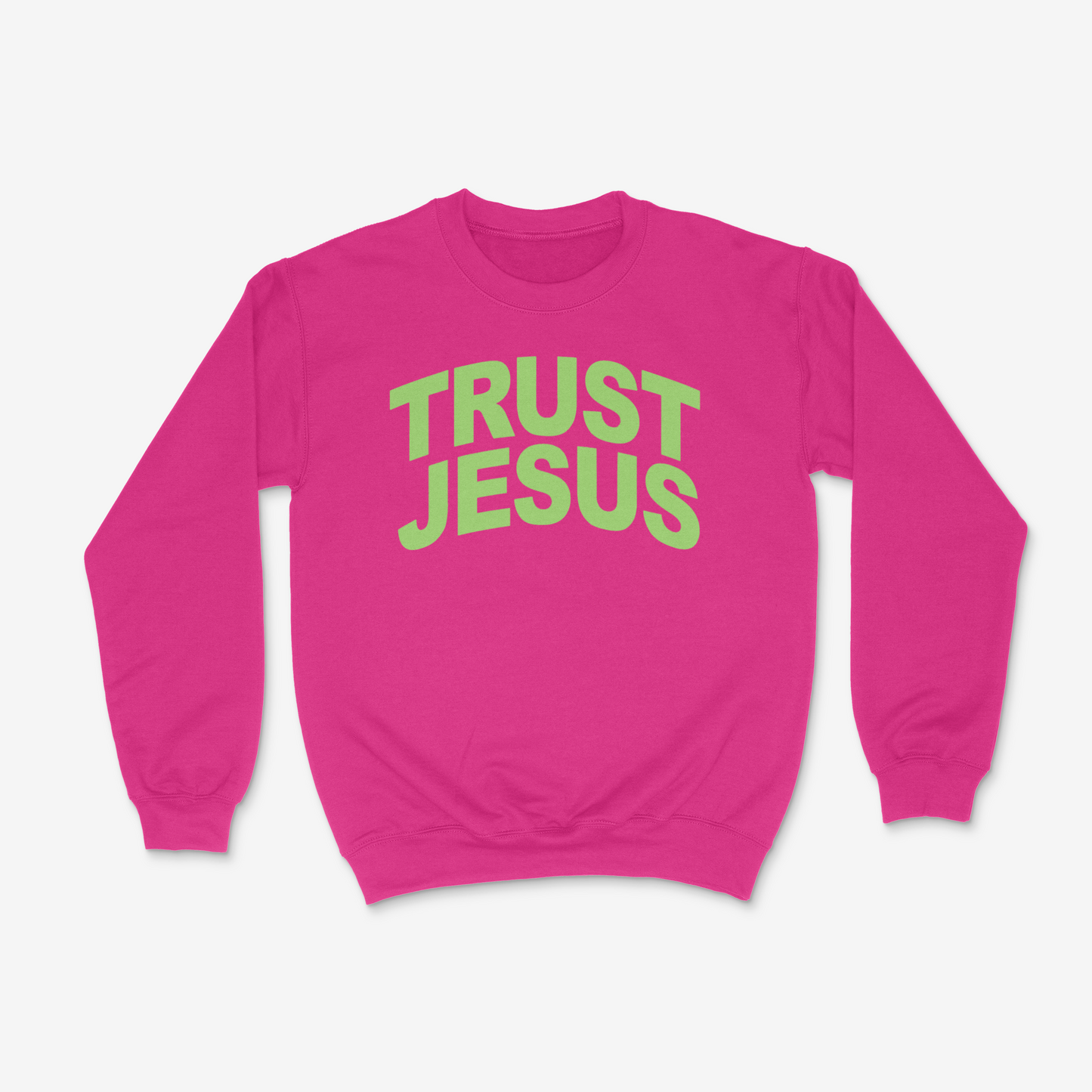 Trust Jesus Crewneck (Light Green)
