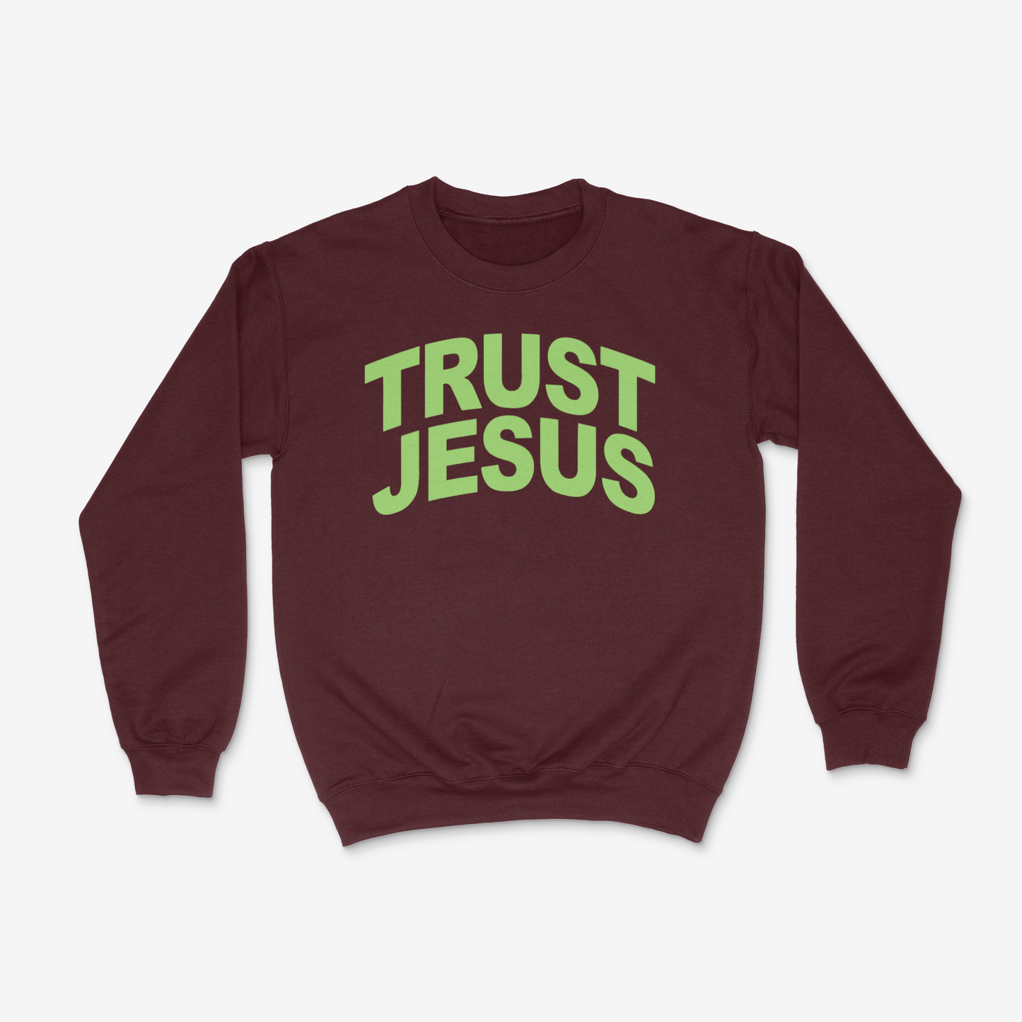 Trust Jesus Crewneck (Light Green)