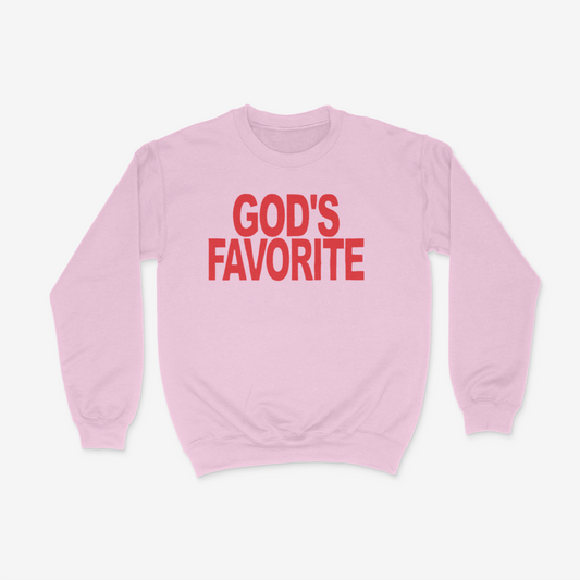 God's Favorite Crewneck (Red)