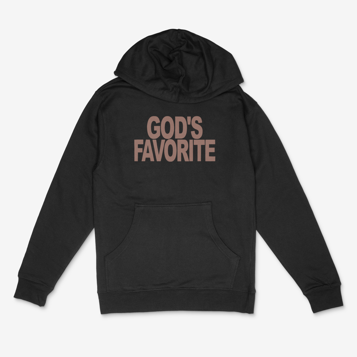 God's Favorite Hoodie (Brown) (PUFF)