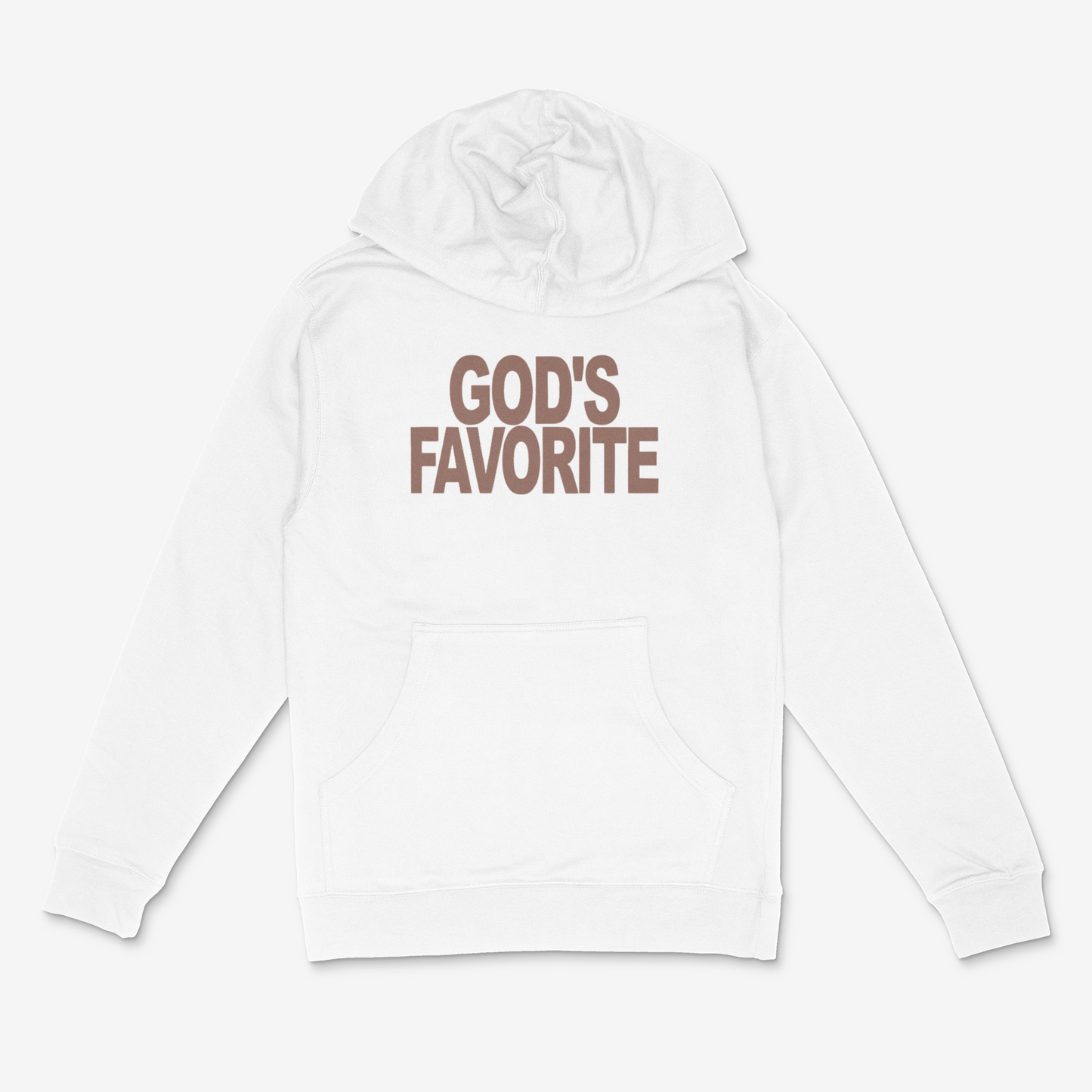 God's Favorite Hoodie (Brown) (PUFF)