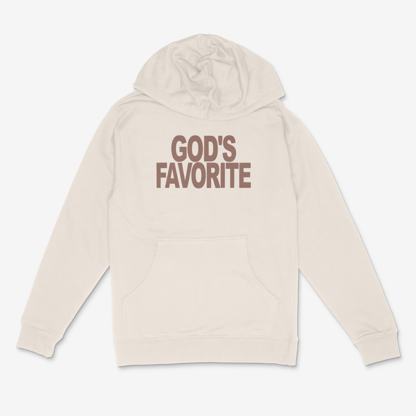 God's Favorite Hoodie (Brown) (PUFF)