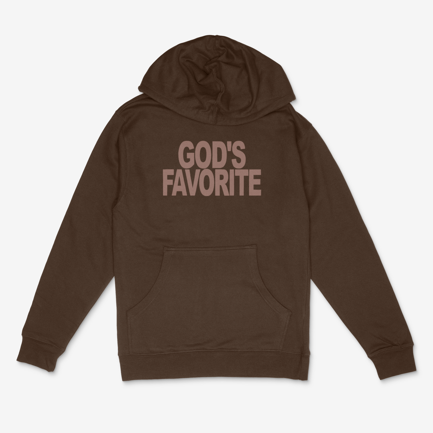 God's Favorite Hoodie (Brown) (PUFF)