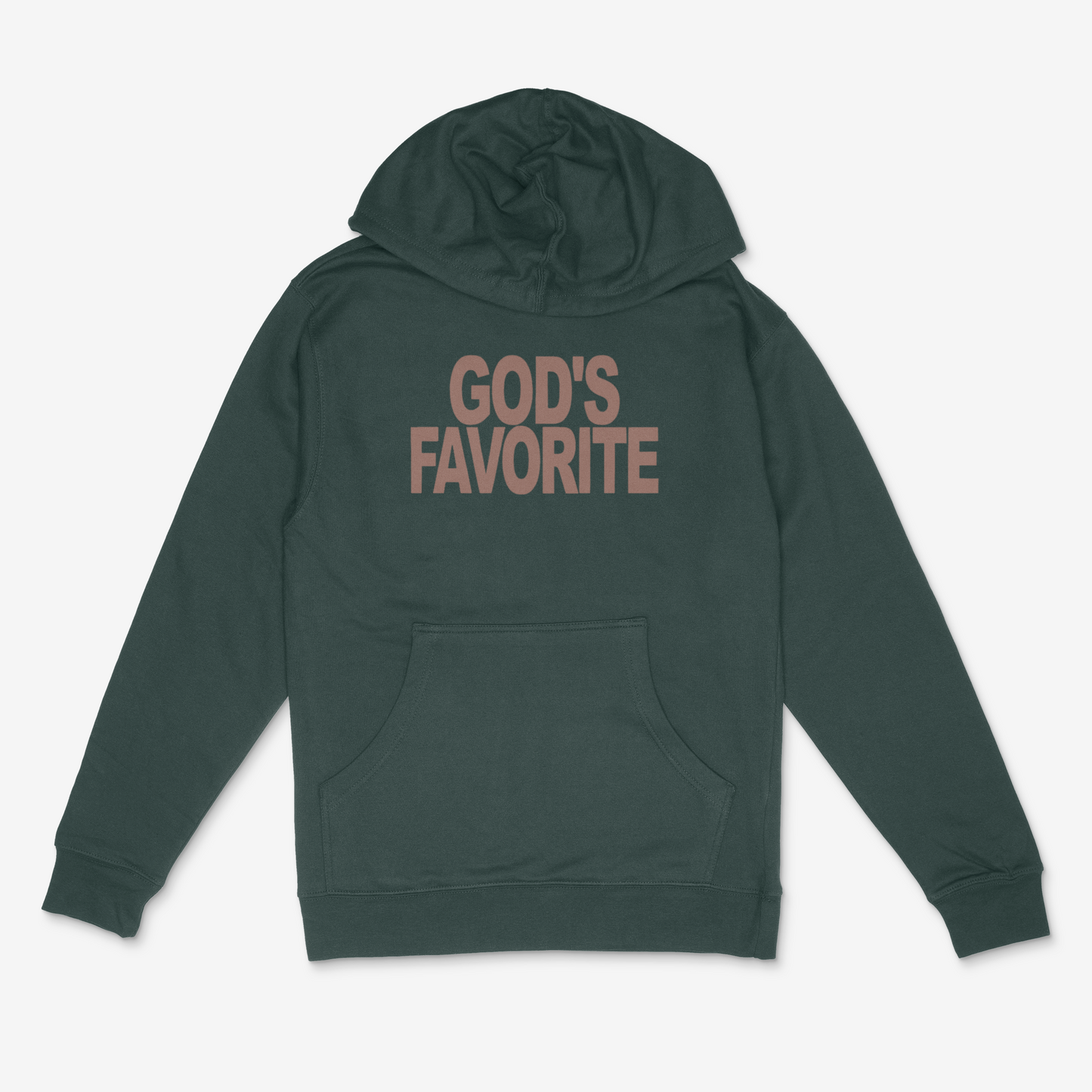 God's Favorite Hoodie (Brown) (PUFF)