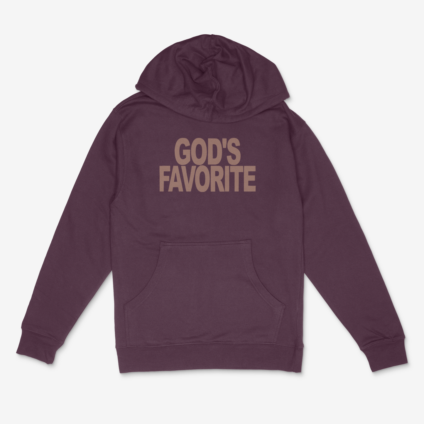 God's Favorite Hoodie (Brown) (PUFF)