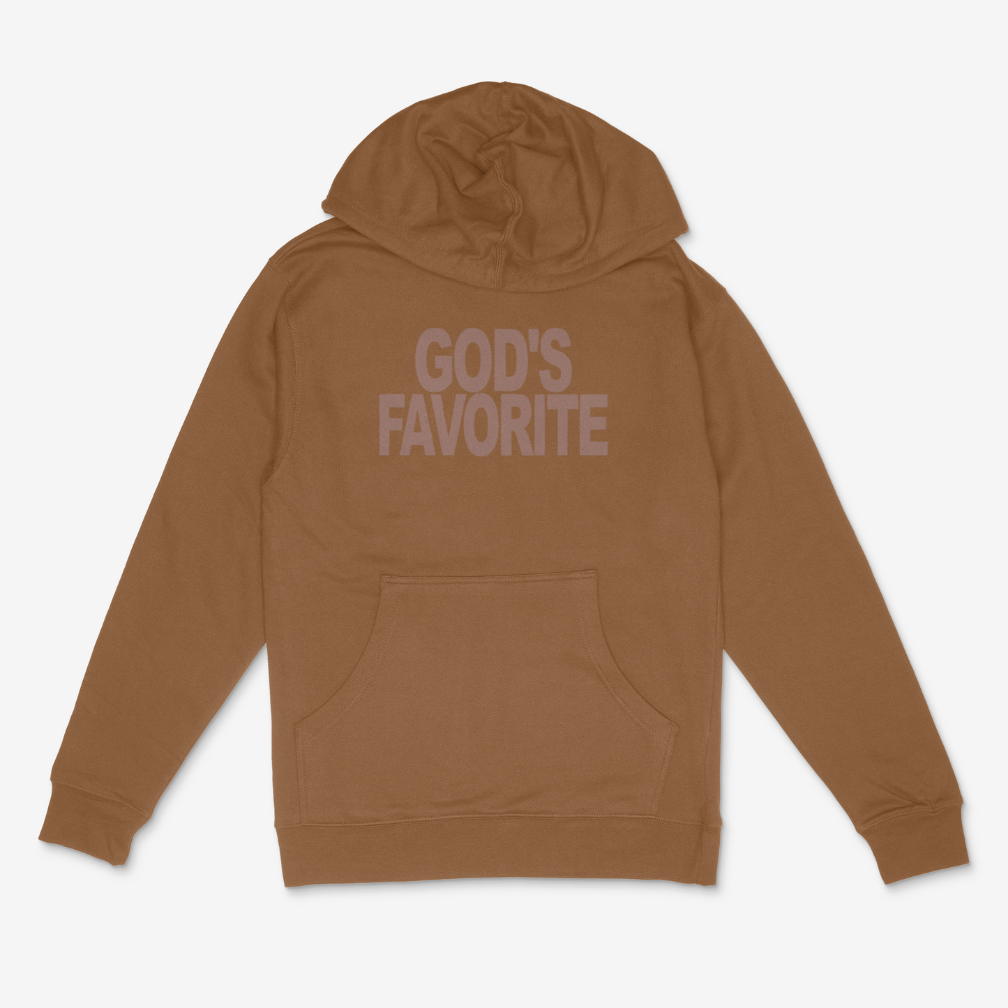 God's Favorite Hoodie (Brown) (PUFF)